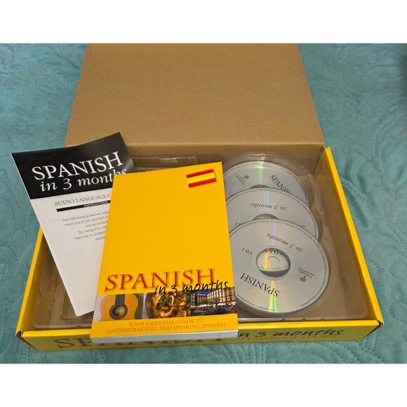 Spanish In 3 Months-CD Language Course-New In Box - Picture 4 of 7